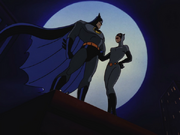 Catwoman and Batman thank each other