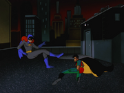 Batgirl and Robin meet