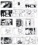 "Batman: Mystery of the Batwoman" storyboards Scene B225-B229 by Jennifer Graves