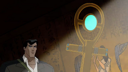 Carter Hall discovering the Asbsorbacron.