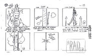"Off Balance" storyboards Act III pg. 49 by Brad Rader.