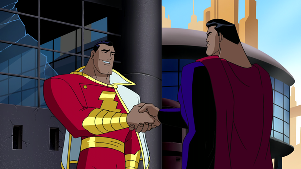 justice league unlimited superman flying