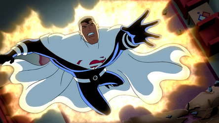 justice league unlimited superman flying