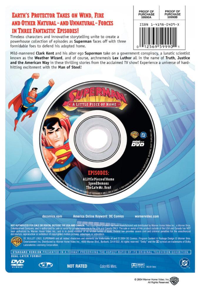 Superman: A Little Piece of Home (Mini-DVD) | DC Animated Universe