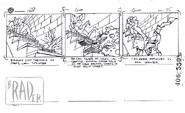 "Off Balance" storyboards Act III pg. 45 by Brad Rader.