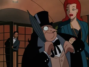 The Penguin and Veronica Vreeland leave Angelo's