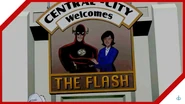 The Central City welcomes the Flash plaque.