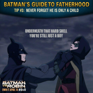 Batman vs. Robin Batman's guide to fatherhood tip 3