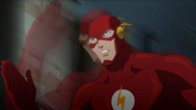 The Flash running at super speed