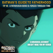 Batman vs. Robin Batman's guide to fatherhood tip 6