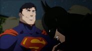 Batman v Superman fight scene from Justice League War DC Universe Animated Original Movie 2014