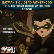 Batman vs. Robin Batman's guide to fatherhood tip 5