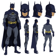 Dick Grayson Batman model sheet designs