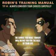 Batman vs. Robin Robin's training manual tip 4