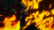 Martian-Manhunter-Going-Down-In-Flames