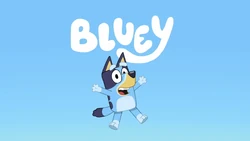 Bluey title card