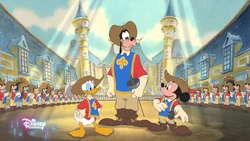 2023-01-01 900am Mickey, Donald, Goofy The Three Musketeers