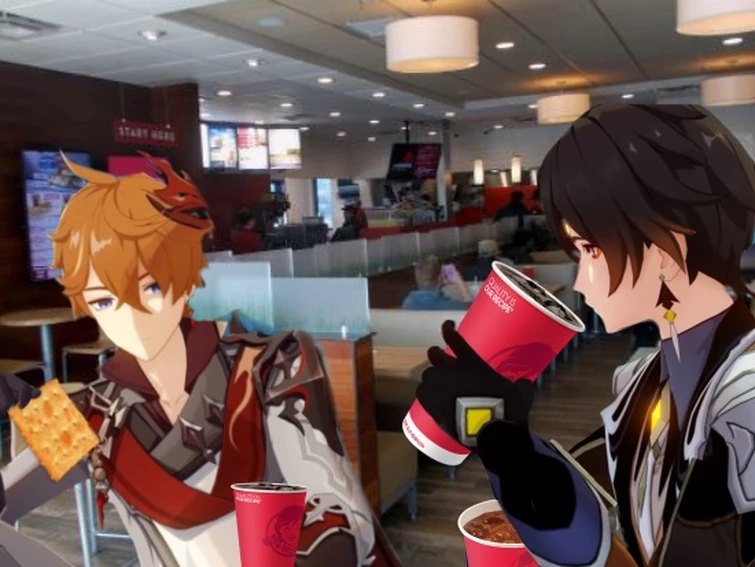 kinda want to draw zhongli drinking from a comically large tea cup Fandom