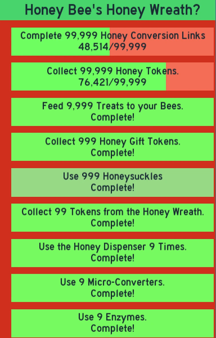 Honey Bee Quest Progress Fandom