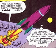 Supergirl's rocket