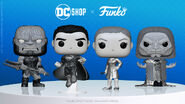 DC Shop exclusives; Darkseid, Superman, Diana Prince, DeSaad (metallic variants)