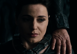 Faora weeps over Krypton