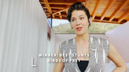 Mary Elizabeth Winstead accepts the Best Stunts award