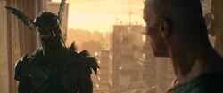 Hawkman talks to Adam