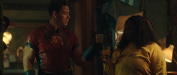 Adebayo toasts with Smith