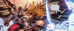 Hawkman breaks free from his display case to confront James Craddock