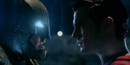 Batman and Superman face each other