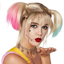 Spirit Halloween Harley Quinn wig