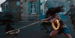 Wonder Woman uses Lasso