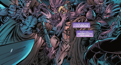 Orm is tortured by the deserters