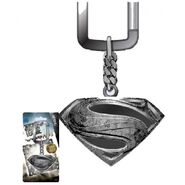 Pewter Superman logo