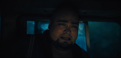 Milton crying after being saved by Task Force X