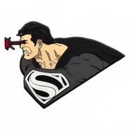 Superman lapel pin
