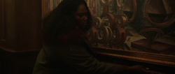 Adebayo reviews a portrait looking for the passageway