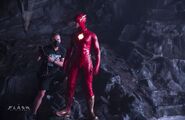 The Flash on set