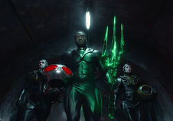 Black Manta and his crew