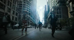  wearing a suit for the first time.