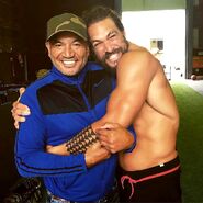 Morrison with Jason Momoa