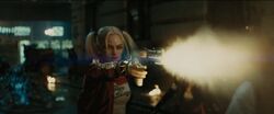 Harley shooting Enchantress minions