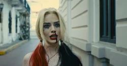 Harley Quinn is surprised that the team came to save her.