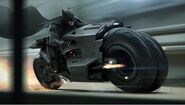 Batman on Batcycle Concept Art