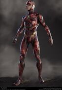 The flash concept art for Justice League