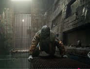 Killer Croc in his cell