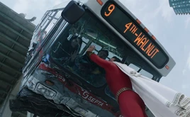 Shazam saving the bus