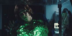  examining kryptonite with fascination