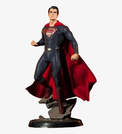 FIRST LOOK: Man of Steel – 1/4 Scale Figure – Black Suit Superman –